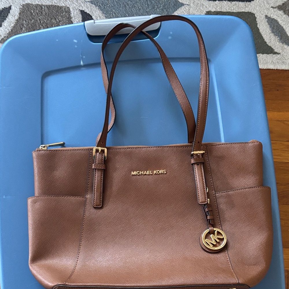 Michael Kors Tan Leather Tote Bag